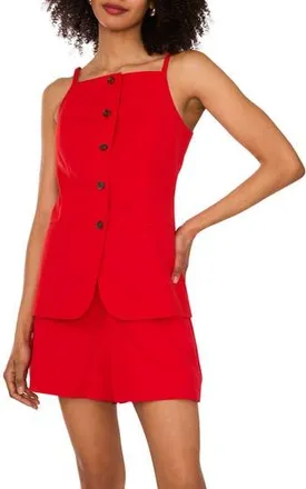 1.State Front Button Vest in Goji Berry at Nordstrom Rack, Size 00