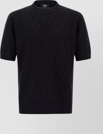 Fendi ff short sleeve crew neck sweater