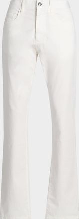 Canali Men & apos;s Cotton Straight Leg Five-Pocket Pants