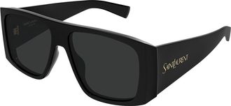 Saint Laurent SL 832/F Asian Fit 001 Womens Sunglasses Black Size 58