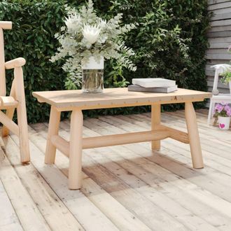 vidaXL Vidaxl - Mesa De Centro De Madera Maciza De Abeto 90x50x41 Cm