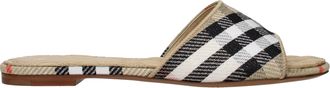 Burberry Sandalen En Klompen Dames Stof Beige/Zand