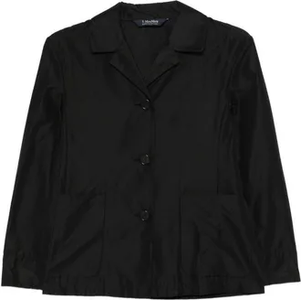 Max Mara Womens Blazer Nina Black Cotton Jacket