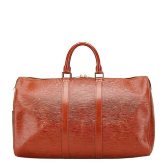 Louis Vuitton Brown Gold Cipango Leather Boston Bag (Pre-Owned)