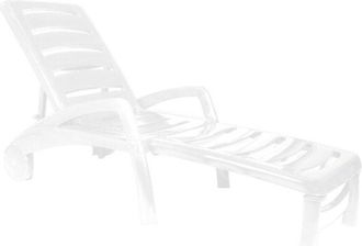 Resol Tumbona resina plegable bca - 65X190X49C