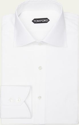 Tom Ford Mens Classic Fit Cotton Dress Shirt