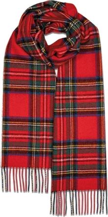 Gloverall Oversized Lamswollen Sjaal Royal Stewart - Dames - Wintersjaals - Veelkleurig - ONE Size - Wol - Accessoires