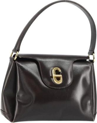 Gucci Pre-owned Shoulder Bags, female, Brown, Size: ONE SIZE Pre-owned Vintage Shoulder Bag