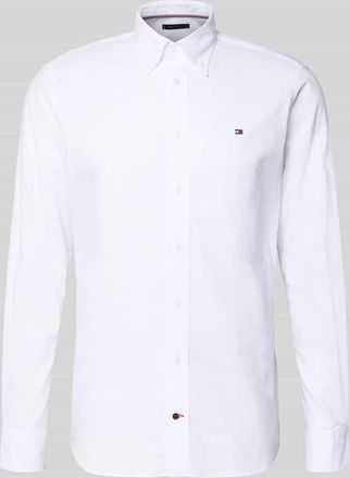 Tommy Hilfiger Regular Fit Businesshemd aus reiner Baumwolle in Weiss, Größe 39