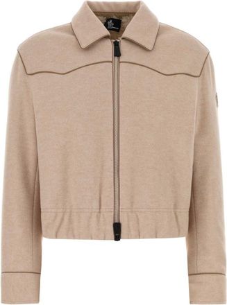 Moncler Light Pink Shirt Collar Jacket