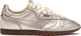 Autry Sneakers, female, Gray, 7 UK, Gold Metallic Retro Sneaker