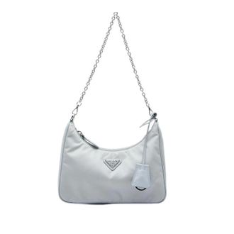 Prada Pre-owned Satchel - Dames - Pre-owned - Grijs - Maat: ONE Size Nylon
