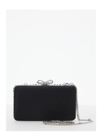 Self Portrait Womens Clutch Multicolour Crystal Detail Polyester Bags