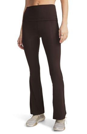 Under Armour Meridian Performance Rib Foldover Flare Pants in Kona Brown //Kona Brown at Nordstrom, Size Xx-Large