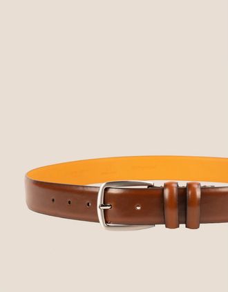 Oswin Hyde Mens Gavin Tan Belt - Brown - Size: EXTRA large - 42 - 46