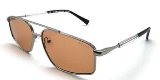 Saraghina BART 921ORA Mens Sunglasses Silver Size 58