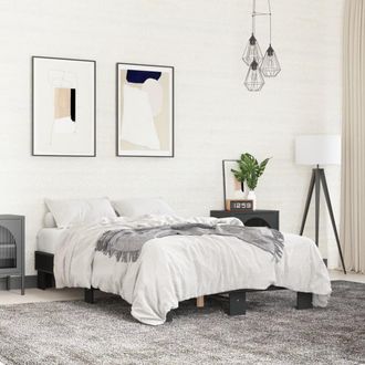 Berkfield Home Bed Frame without Mattress Black 140x200 cm