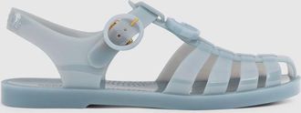 Gucci Womens Sandal With Double G, Blue, Rubber