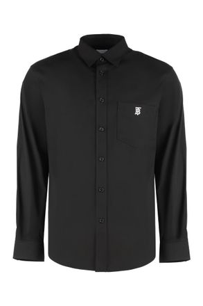 Burberry Black Regular Logo Shirt