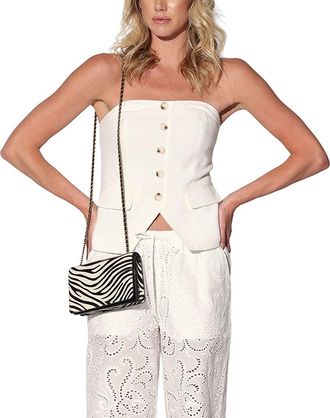 Walter Baker Bianca Linen-Blend Top