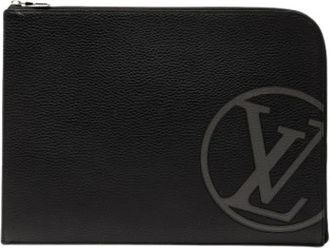 Louis Vuitton Pre-owned Leren Clutch - Dames - Vintage Clutch - Zwart - ONE Size - Leer - Vintage