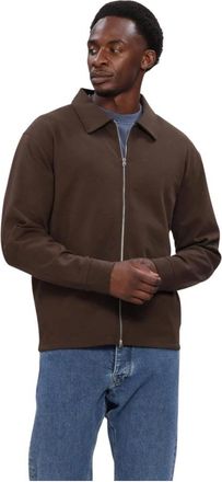 Selected Heren, Sweatshirts & Hoodies, Bruin, Maat: M Katoen