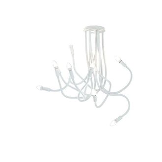 Netlighting LOVER 9 Light Multi Arm Semi Flush Ceiling light White 100x120cm | Size: 100x120 cm