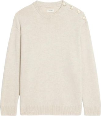 Zadig&Voltaire Swyna LC Bijoux star-embellished sweater - women - RWS Merino Wool/Cashmere - M - Neutrals