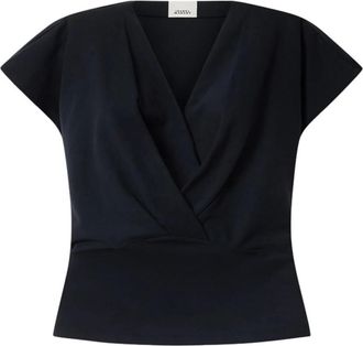 Isabel Marant Black Solid V Neck T-Shirt
