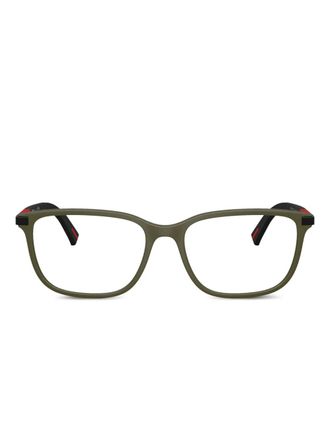 Prada Bril met rechthoekig montuur - Groen