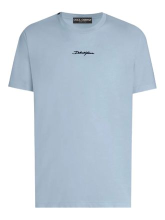 Dolce & Gabbana script T-shirt - Blue