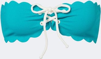 Marysia Swim Top de bikini Riviera festoneado