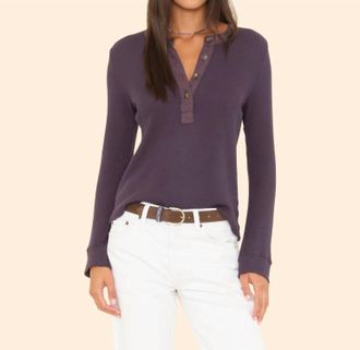 Xirena Lucas Long Sleeve Top In Grey Smoke