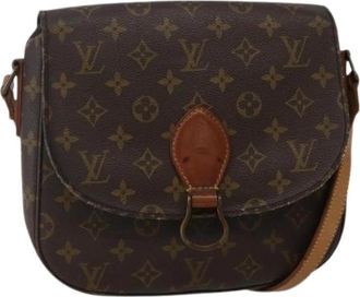 Louis Vuitton Pre-owned Canvas Cross Body Tas - Dames - Vintage Schoudertas - Bruin - ONE Size - Vintage