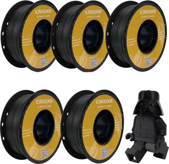 OEM Filamento Para Impresi&oacute;n 3d, Material Pla, 1,75 Mm De Di&aacute;metro, 5 Kg, Pla Negro