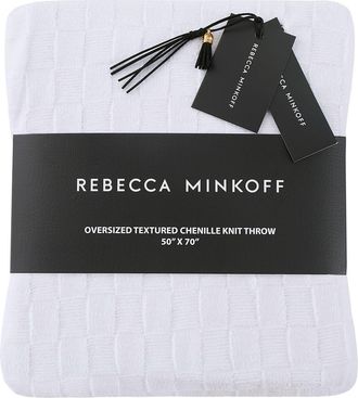 Rebecca Minkoff Chenille Throw Blanket in White at Nordstrom Rack