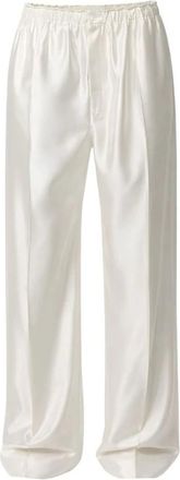 Carven Nachtkleding, Dames, Beige, L, Katoen, Pull-on Broek in Slip Satin