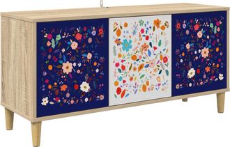 vidaXL Mueble De Tv Mainz 102 X 33 X 50 Cm Sonoma Madera De Ingenier&iacute;a Vidaxl