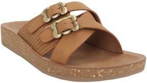Seven 7 Double Strap Sandal in Cognac at Nordstrom Rack, Size 8