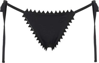 Jacquemus Picot Bikini Broekje - Dames - Bikinis - Zwart - XS - Satijn - Badmode