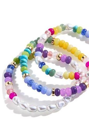BaubleBar Kai Set of 3 Beaded Bracelets in Multi Color at Nordstrom Rack