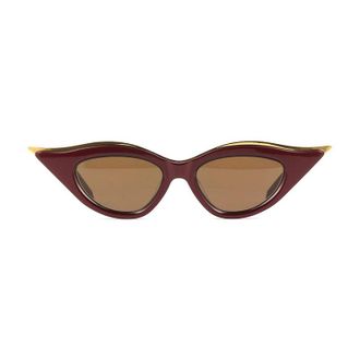 Valentino VLS-114B Cat-Eye Sunglasses - Burgundy
