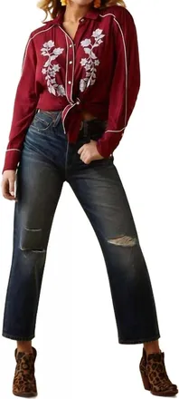 Ariat Tomboy Straight Jeans In Bora Bora