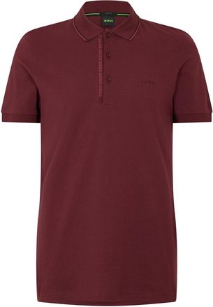 HUGO BOSS Mens Hbg Paule 4 Polo Shirt, Premium Craftsmanship in Medium Red - Size X-Large