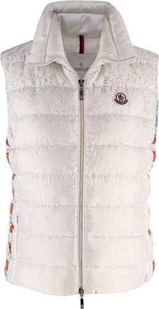 Moncler White Limited Edition Birthday Puffer Gilet Size M