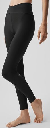 Alo | Airlift High-Waist 7/8 Horizon Legging in Black, Size: Medium