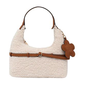 Guess Taylor Mini Hobo - Dames - Tassen - Beige - Maat: ONE Size Su&egrave;de