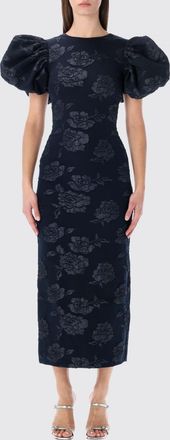 Rotate Abito midi Rotate in mesh con motivo floreale