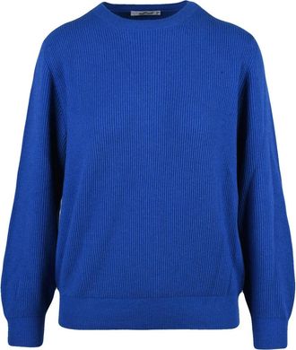 KANGRA Ribbed Crewneck Sweater In Luxurious Cashmere Blend