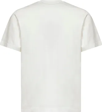 Burberry Mens T-Shirt Chalk White Cotton T-Shirts And Polos